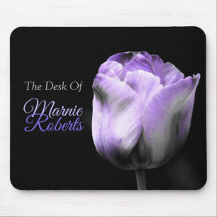 Purple Tulip (the desk of)*Personalize* Mouse Mat