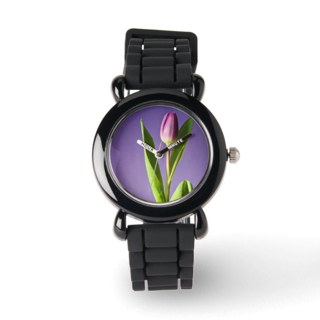 Purple tulip watch (Front)