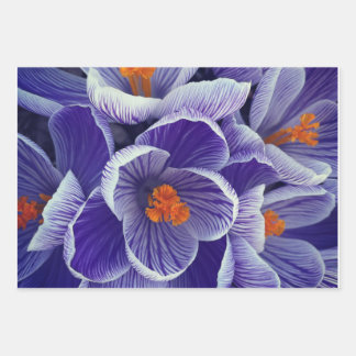 Purple Tulip Wrapping Paper