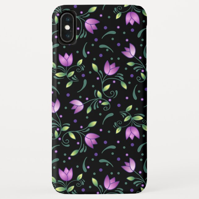 Purple Tulips Case-Mate iPhone Case (Back)