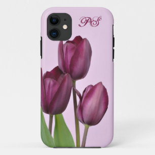 Purple tulips iPhone 11 case