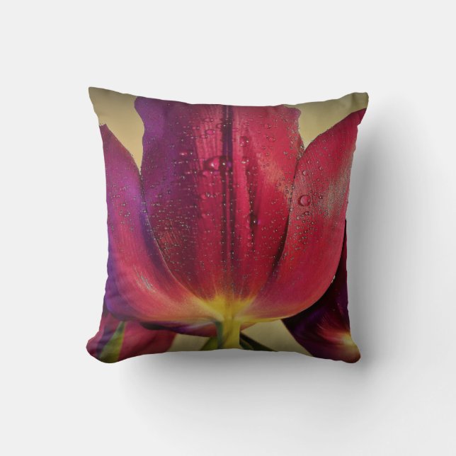 Purple Tulips   Cushion (Front)