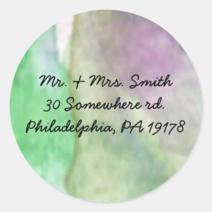 Purple Tulips Flower Sticker Reply Response Seal