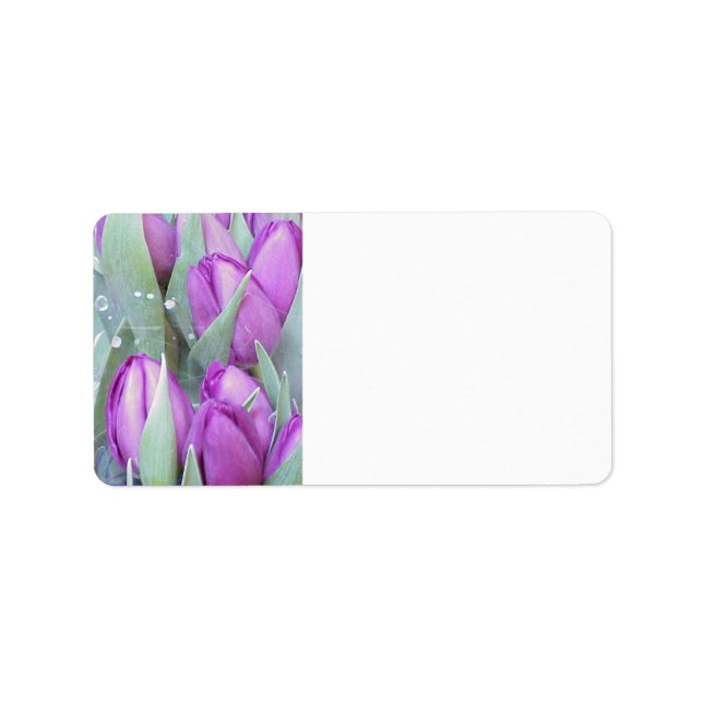 Purple Tulips Label (Front)
