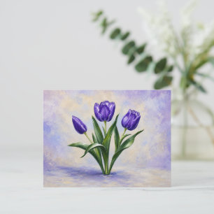 Purple Tulips Post Card