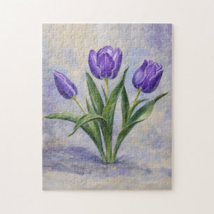 Purple Tulips Puzzle