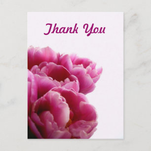 Purple Tulips Thank You Postcards