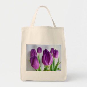 Purple Tulips Tote Bag