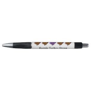 Purple Turkey Grip Pen