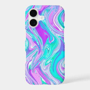 Purple Turquoise Abstract Twist