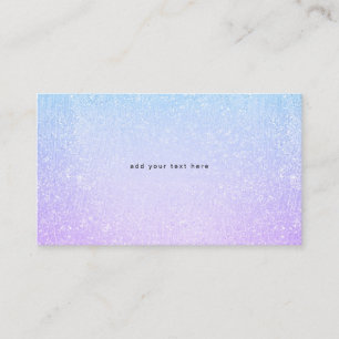 Purple & Turquoise Faux Glitter Enclosure Card