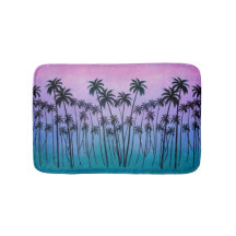 Purple-turquoise Palmtrees
