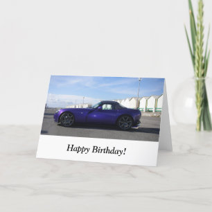 Purple TVR Birthday Card