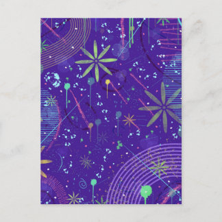 Purple Twilight Party Postcard