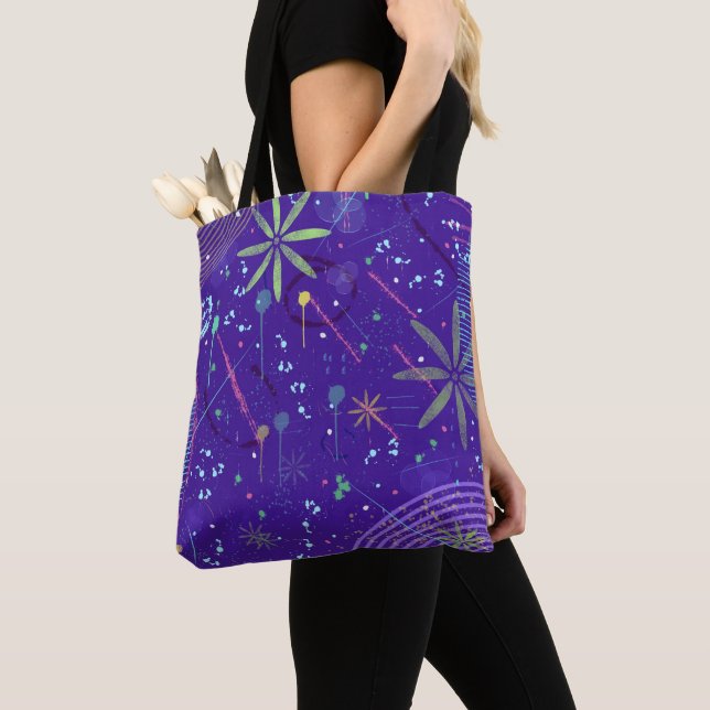 Purple Twilight Party Tote Bag (Close Up)