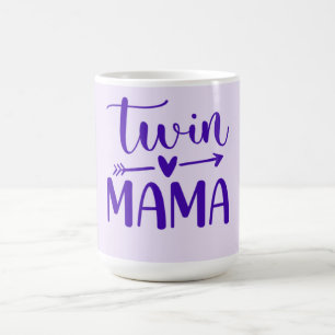 Purple Twin Mama  Coffee Mug