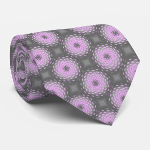Purple Twirl Pattern Dot Tie
