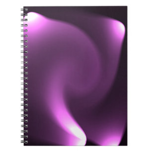 Purple Twirling Lights Notebook