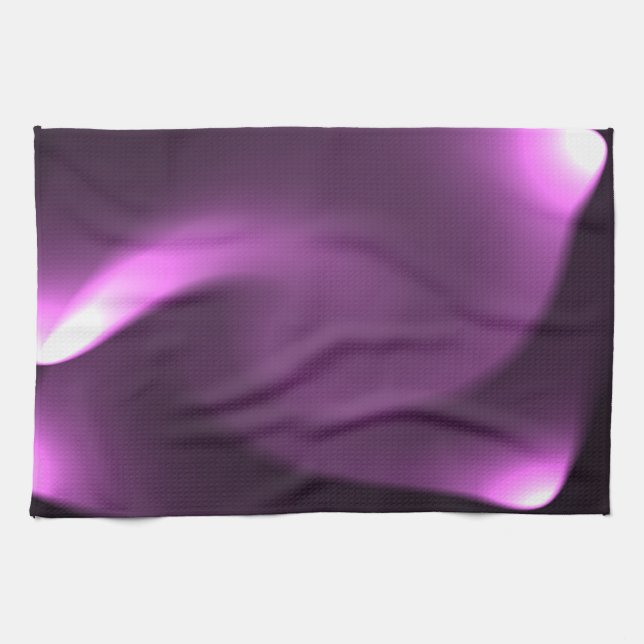 Purple Twirling Lights Tea Towel (Horizontal)