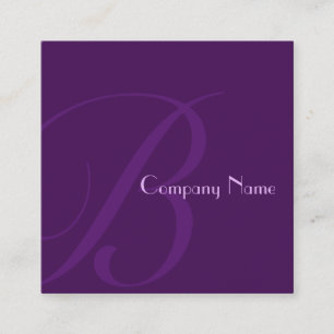 Purple Two Toned Square Business Card
