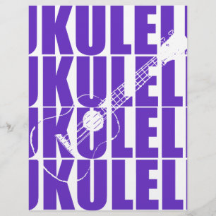 Purple Ukulele Letterhead Design