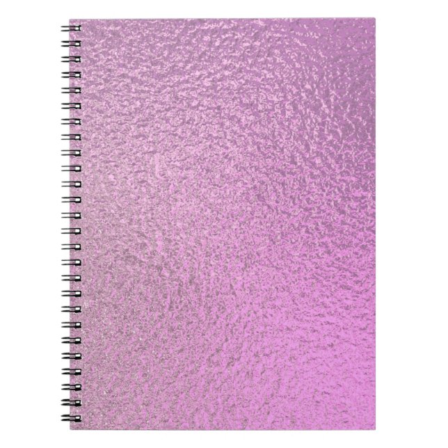 Purple ultra violet foil paper texture background. notebook (Front)