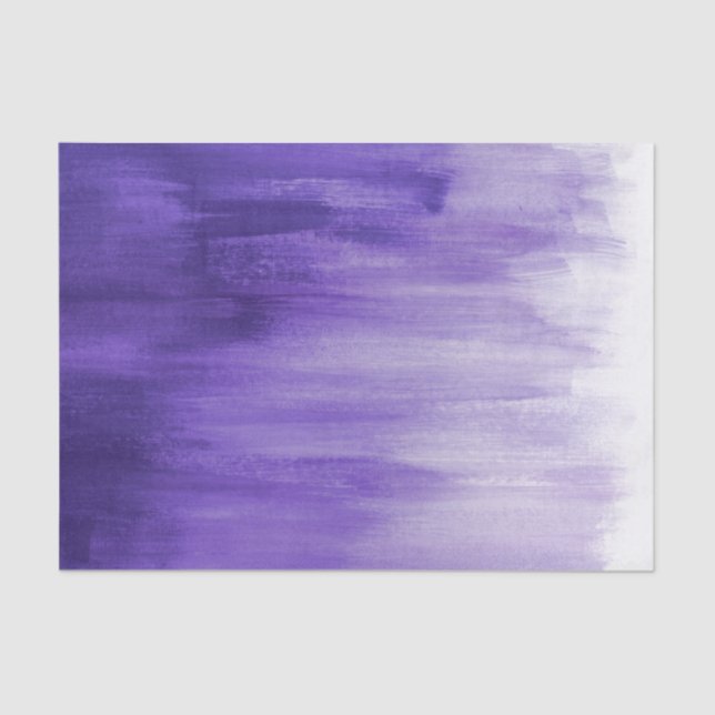 Purple ultraviolet loose brush art tissue paper (Front)