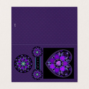 Purple umbrella & hearts .7