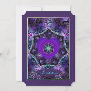 Purple umbrella & hearts .7