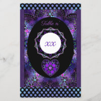 Purple umbrella & hearts .7