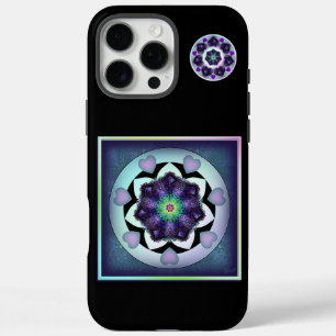 Purple umbrella & hearts .7 iPhone 16 pro max case