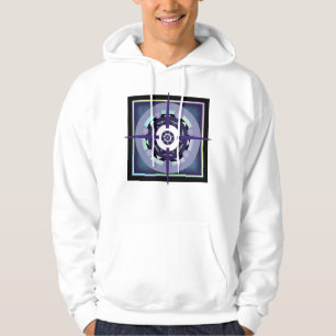 Purple umbrella & hearts .7 hoodie
