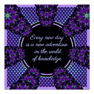 Purple umbrella & hearts .7 poster