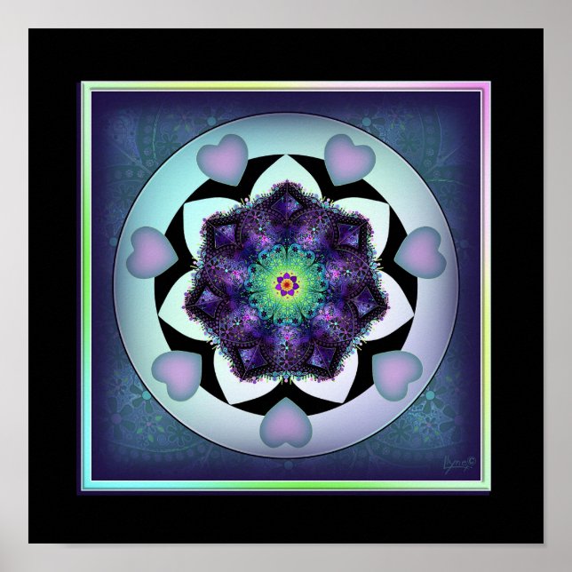 Purple umbrella & hearts .7 poster (Front)