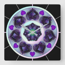 Purple umbrella & hearts .7