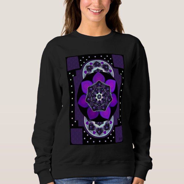 Purple umbrella & hearts .7 tank top (Front)