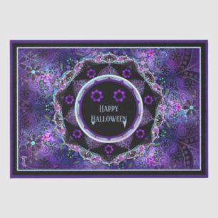 Purple umbrella & hearts .7 tissue paper