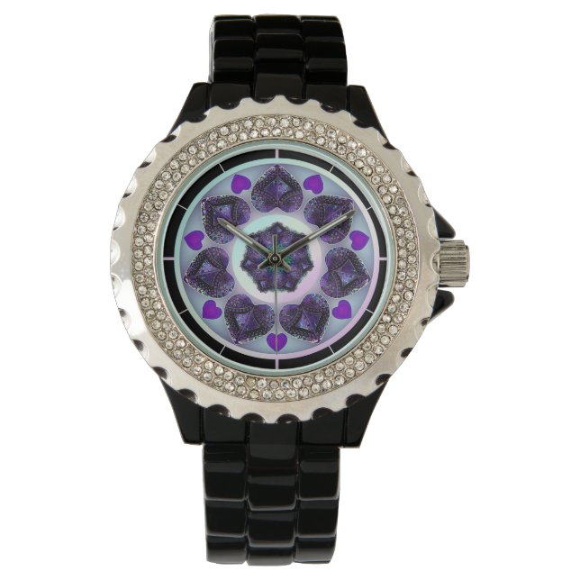 Purple umbrella & hearts .7 watch (Front)