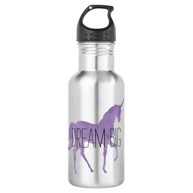 Purple Unicorn      532 Ml Water Bottle (Front)