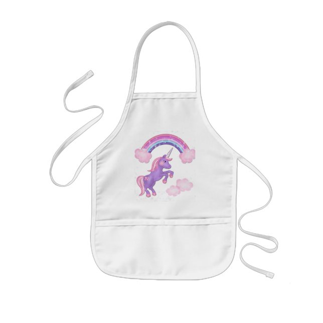 Purple Unicorn Apron (Front)