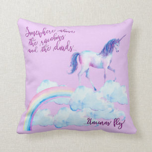purple unicorn cushion