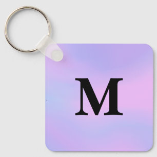 Purple unicorn gradient Custom Name Keychain