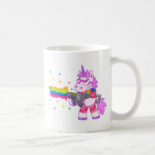 Purple Unicorn - Gun Coffee Mug