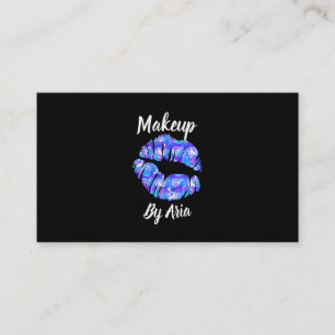 Purple Unicorn Lips Fantasy Creative Makeup Artist Business Card