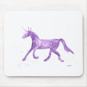 Purple unicorn mouse mat