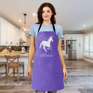 Purple Unicorn Personalised Apron