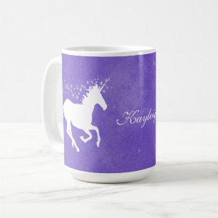 Purple Unicorn Personalised Coffee Mug