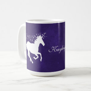 Purple Unicorn Personalised Coffee Mug