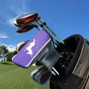 Purple Unicorn Personalised Golf Head Cover