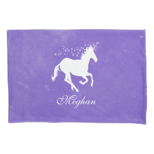 Purple Unicorn Personalised Pillowcase